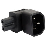 Maxbell 1 x IEC320-C14 to C7 Right Angle 90 Degree Angled AC Power Adapter Extension - Aladdin Shoppers