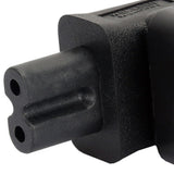 Maxbell 1 x IEC320-C14 to C7 Right Angle 90 Degree Angled AC Power Adapter Extension - Aladdin Shoppers