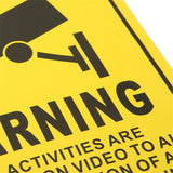 Maxbell 10 Pcs Security Surveillance Warning Sign Decals Stickers for CCTV Camera 24 hours Monitor Alert - Aladdin Shoppers