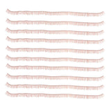 Maxbell 10 Piece DIY Doll False Eyelashes Strips For BJD Dolls Makeup 10mm Brown - Aladdin Shoppers