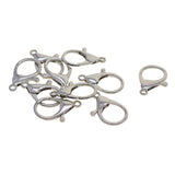 Maxbell 10 Pieces 33mm Large Silve Plated Bag Lobster Clasp Clips Snap Hooks For King Ring Necklace Bracelet Chain DIY Jewelry Findings - Aladdin Shoppers