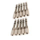Maxbell 10 Pieces 6.5mm Male to 3.5mm Female Stereo Audio Headphone Jack Adapter - Aladdin Shoppers
