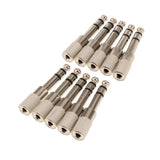 Maxbell 10 Pieces 6.5mm Male to 3.5mm Female Stereo Audio Headphone Jack Adapter - Aladdin Shoppers