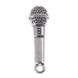 Maxbell 10 Pieces Alloy Microphone Model 1/12 Dollhouse Miniature Music Room Decor - Aladdin Shoppers