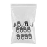 Maxbell 10 Pieces Earphone Silicone Earbud for Headset Horn Diameter of 7-12mm black - Aladdin Shoppers