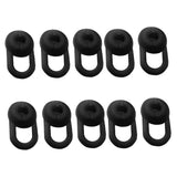 Maxbell 10 Pieces Earphone Silicone Earbud for Headset Horn Diameter of 7-12mm black - Aladdin Shoppers