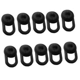 Maxbell 10 Pieces Earphone Silicone Earbud for Headset Horn Diameter of 7-12mm black - Aladdin Shoppers