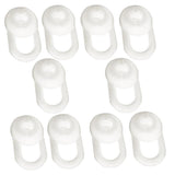 Maxbell 10 Pieces Earphone Silicone Earbud for Headset Horn Diameter of 7-12mm white - Aladdin Shoppers
