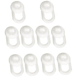 Maxbell 10 Pieces Earphone Silicone Earbud for Headset Horn Diameter of 7-12mm white - Aladdin Shoppers