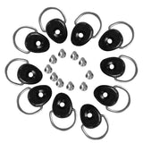 Maxbell 10 Pieces Kayak Canoe Boat Dinghy D Ring Tie Down Loop with Screws Fishing Rigging Deck Fitting Mount Hardware Accessories - Aladdin Shoppers