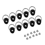 Maxbell 10 Pieces Kayak Canoe Boat Dinghy D Ring Tie Down Loop with Screws Fishing Rigging Deck Fitting Mount Hardware Accessories - Aladdin Shoppers