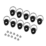 Maxbell 10 Pieces Kayak Canoe Boat Dinghy D Ring Tie Down Loop with Screws Fishing Rigging Deck Fitting Mount Hardware Accessories - Aladdin Shoppers