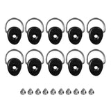 Maxbell 10 Pieces Kayak Canoe Boat Dinghy D Ring Tie Down Loop with Screws Fishing Rigging Deck Fitting Mount Hardware Accessories - Aladdin Shoppers