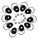 Maxbell 10 Pieces Kayak Canoe Boat Dinghy D Ring Tie Down Loop with Screws Fishing Rigging Deck Fitting Mount Hardware Accessories - Aladdin Shoppers