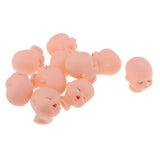 Maxbell 10 Pieces Red Lips Sleeping Doll Heads Sculpt For Mini Keychain Toy DIY Custom Body Parts - Aladdin Shoppers