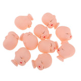 Maxbell 10 Pieces Red Lips Sleeping Doll Heads Sculpt For Mini Keychain Toy DIY Custom Body Parts - Aladdin Shoppers