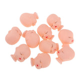 Maxbell 10 Pieces Red Lips Sleeping Doll Heads Sculpt For Mini Keychain Toy DIY Custom Body Parts - Aladdin Shoppers