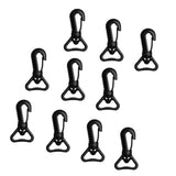 Maxbell 10 Pieces Small Compact Plastic Swivel Snap Hook Clip for 25mm Scuba Diving Webbing Gear Replacement - Aladdin Shoppers