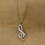 Maxbell 10 Pieces Tibetan Silver Music Note Symbol Necklace Pendants DIY Jewelry Findings Making Crafts - Aladdin Shoppers