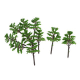 Maxbell 10 Pieces Train Railway Scenery Plastic Model Tree Green Landscape D008 - Aladdin Shoppers