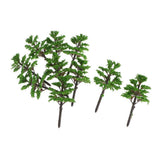 Maxbell 10 Pieces Train Railway Scenery Plastic Model Tree Green Landscape D008 - Aladdin Shoppers