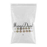 Maxbell 10 Sets Metal Round Rivets Studs 11mm Spots Spikes Nailhead for DIY Leathercraft - Aladdin Shoppers