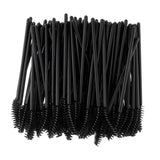 Maxbell 100 Disposable Eyelash Extension Brushes Set, Eye Lash Comb Spiral Mascara Wands Applicators Makeup Kit - Black - Aladdin Shoppers