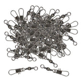 Maxbell 100 Mixed Size Barrel Swivels Connector Coarse Carp Sea Fishing Hook Tackle - Aladdin Shoppers
