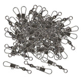 Maxbell 100 Mixed Size Barrel Swivels Connector Coarse Carp Sea Fishing Hook Tackle - Aladdin Shoppers