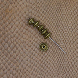 Maxbell 100 Pcs Antique Bronze Bicone Pattern Alloy Spacer Beads Loose Beads DIY Bracelet Findings - Aladdin Shoppers