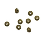 Maxbell 100 Pcs Antique Bronze Bicone Pattern Alloy Spacer Beads Loose Beads DIY Bracelet Findings - Aladdin Shoppers