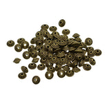 Maxbell 100 Pcs Antique Bronze Bicone Pattern Alloy Spacer Beads Loose Beads DIY Bracelet Findings - Aladdin Shoppers