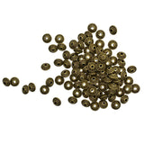 Maxbell 100 Pcs Antique Bronze Bicone Pattern Alloy Spacer Beads Loose Beads DIY Bracelet Findings - Aladdin Shoppers