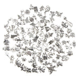 Maxbell 100 Piece Antique Silver Beads Pendant DIY Craft Making Finding Assorted Shape Handmade - Aladdin Shoppers