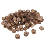Maxbell 100 Pieces 0.5-1cm Assorted Natural Pine Tree Wood Slices Logs Circles Discs for Arts & Crafts, Home Christmas Decorations, Wedding Event Ornaments - Aladdin Shoppers