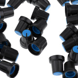 Maxbell 100 Pieces 6mm Plastic Potentiometer Control Volume Knobs Mini Cap blue - Aladdin Shoppers