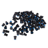 Maxbell 100 Pieces 6mm Plastic Potentiometer Control Volume Knobs Mini Cap blue - Aladdin Shoppers