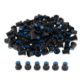 Maxbell 100 Pieces 6mm Plastic Potentiometer Control Volume Knobs Mini Cap blue - Aladdin Shoppers