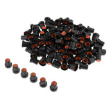 Maxbell 100 Pieces 6mm Plastic Potentiometer Control Volume Knobs Mini Cap orange - Aladdin Shoppers