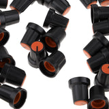 Maxbell 100 Pieces 6mm Plastic Potentiometer Control Volume Knobs Mini Cap orange - Aladdin Shoppers