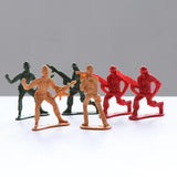 Maxbell 100 Pieces Army Men 5cm Soldier Action Figures Playset for Army Base Sand Scene Model Accessories Kids Toy Gift - Aladdin Shoppers