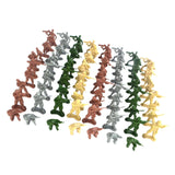 Maxbell 100 Pieces Army Men 5cm Soldier Action Figures Playset for Army Base Sand Scene Model Accessories Kids Toy Gift - Aladdin Shoppers