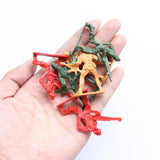 Maxbell 100 Pieces Army Men 5cm Soldier Action Figures Playset for Army Base Sand Scene Model Accessories Kids Toy Gift - Aladdin Shoppers