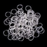 Maxbell 100 Pieces Clear Nylon Bra Strap Adjuster Slider O Ring Lingerie DIY Sewing Crafts 8mm - Aladdin Shoppers
