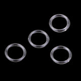 Maxbell 100 Pieces Clear Nylon Bra Strap Adjuster Slider O Ring Lingerie DIY Sewing Crafts 8mm - Aladdin Shoppers