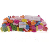Maxbell 100 Pieces Colorful Apple Shape Wood Cute Buttons for Sewing Scrapbooking Craft 17 x 16 mm - Aladdin Shoppers