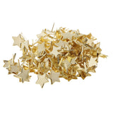 Maxbell 100 Pieces Gold Star Head Split Pin Metal Brads Paper Fasteners for Scrapbooking Paper Craft Card Making Kids DIY Craft - Aladdin Shoppers