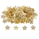 Maxbell 100 Pieces Gold Star Head Split Pin Metal Brads Paper Fasteners for Scrapbooking Paper Craft Card Making Kids DIY Craft - Aladdin Shoppers