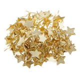 Maxbell 100 Pieces Gold Star Head Split Pin Metal Brads Paper Fasteners for Scrapbooking Paper Craft Card Making Kids DIY Craft - Aladdin Shoppers