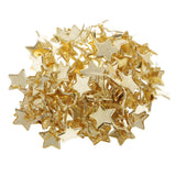 Maxbell 100 Pieces Gold Star Head Split Pin Metal Brads Paper Fasteners for Scrapbooking Paper Craft Card Making Kids DIY Craft - Aladdin Shoppers